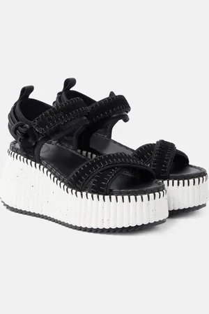 Chloé Chloé Sandalias con plataforma Nama de ante
