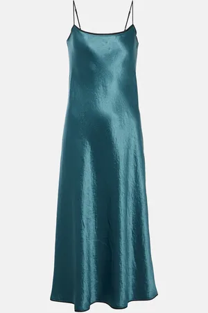 Vince Vestido lencero de satén