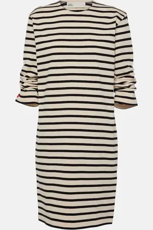 Tory Burch Vestido corto de algodón a rayas