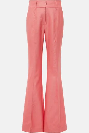GABRIELA HEARST Pantalones flared Rhein de seda y lana