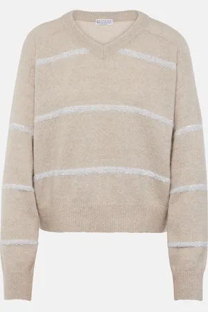 Brunello Cucinelli Jersey de mezcla de alpaca y algodón