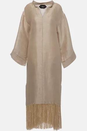 ‎Taller Marmo‎ Vestido recto Tigris de mezcla de lino