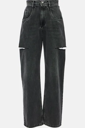 Maison Margiela Jeans tapered de tiro alto