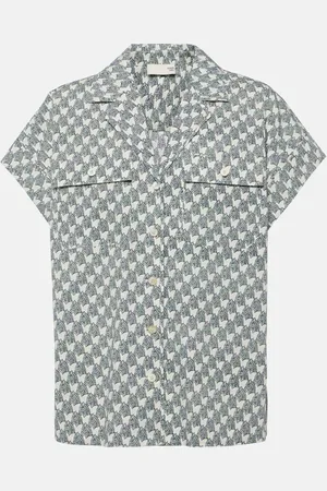 Tory Burch Camisa de popelín estampada