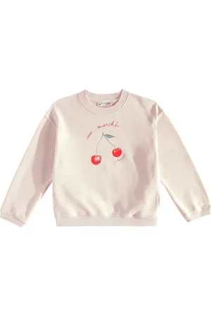 BONPOINT Sudadera Fleurette de algodón estampada