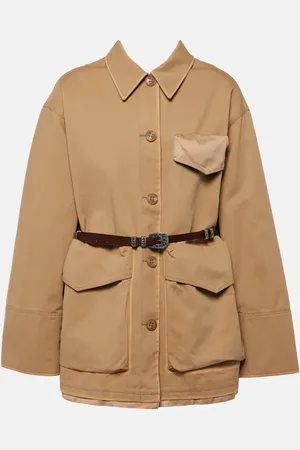 Dorothee Schumacher Chaqueta Perfect Match de algodón con cinturón