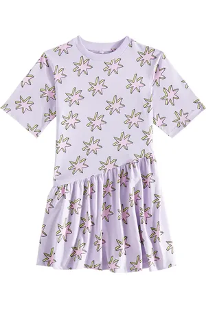 Stella McCartney Vestido de jersey de algodón estampado