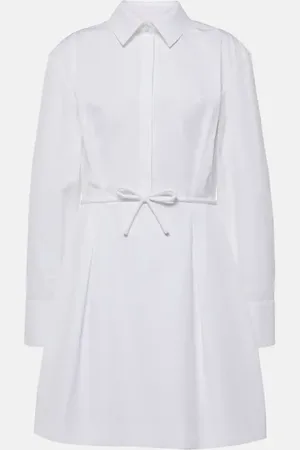 VALENTINO Vestido camisero de popelín de algodón