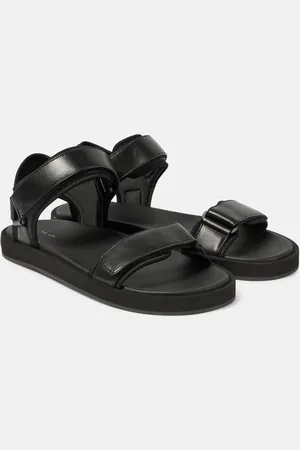 The Row Sandalias Hook-And-Loop de piel