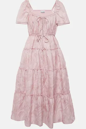 Ganni Vestido midi en jacquard