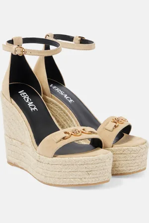 VERSACE Sandalias con cuña Medusa "95 de piel