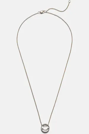 Roxanne First Collar Have A Nice Day de oro de 14 ct con diamantes