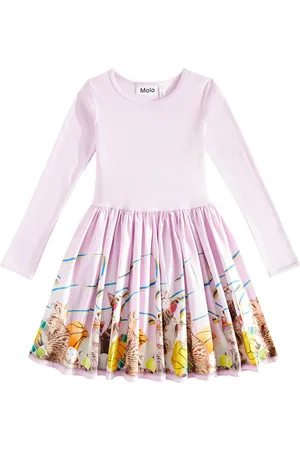 Molo Vestido Casie de mezcla de algodón estampado