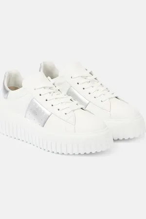 Hogan Zapatillas con plataforma H-Stripes de piel