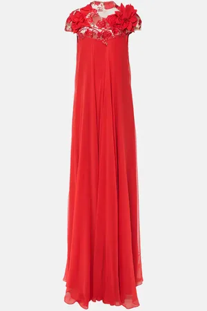 MONIQUE LHUILLIER Vestido de fiesta Trapeze bordado