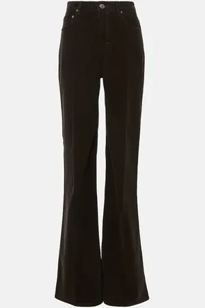Ami Pantalones flared de pana de algodón