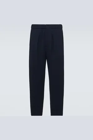 Giorgio Armani Pantalones rectos de mezcla de lana