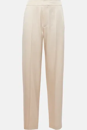 Brunello Cucinelli Pantalones tapered de tiro alto