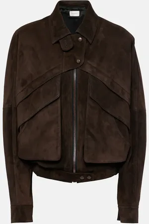 MAGDA BUTRYM Chaqueta cropped de ante