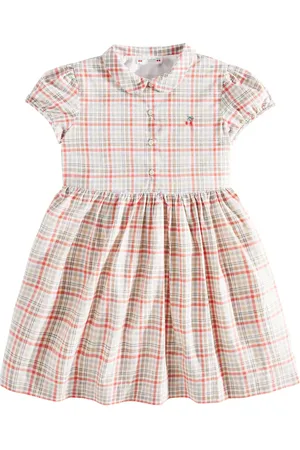 BONPOINT Vestido Genereuse de algodón a cuadros