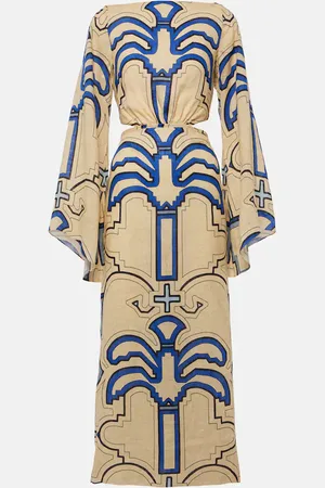 JOHANNA ORTIZ Vestido midi de lino