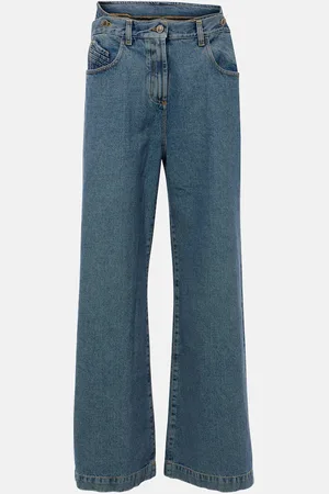 The Attico Jeans anchos de tiro bajo