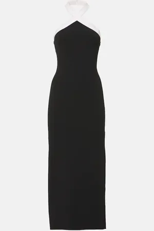Roland Mouret Vestido midi con cuello halter