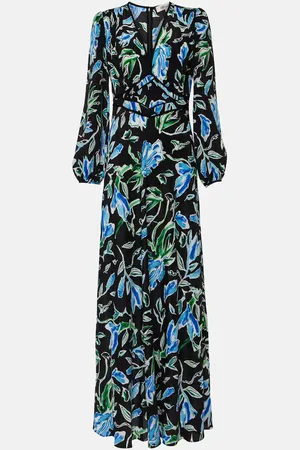 Diane von Furstenberg Vestido largo Seline floral