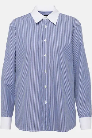 NILI LOTAN Camisa Raphael de algodón a rayas