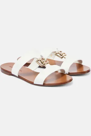 Dolce & Gabbana Sandalias de piel con logo