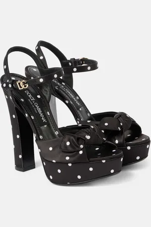 Dolce & Gabbana Sandalias de satén con plataforma