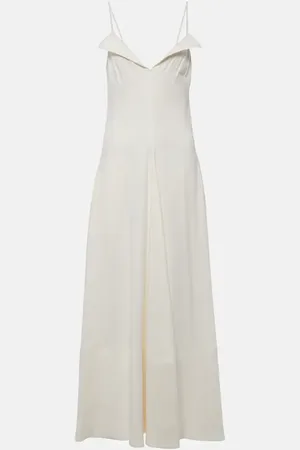 Proenza Schouler Vestido midi Ruby de mezcla de lino