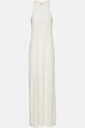 Khaite Vestido largo Vernetta de mezcla de algodón