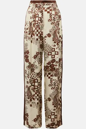 ALÉMAIS Alémais Pantalones anchos de tiro alto