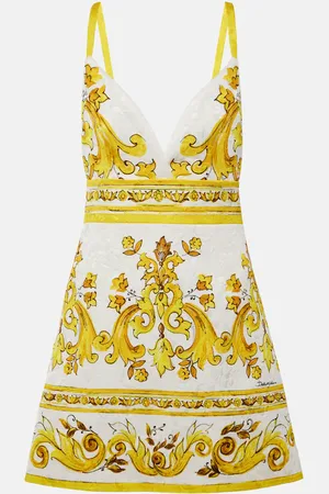 Dolce & Gabbana Vestido corto Majolica de brocado