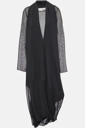 Maison Margiela Vestido midi drapeado