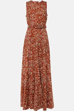 Diane von Furstenberg Vestido largo Elliot en jacquard