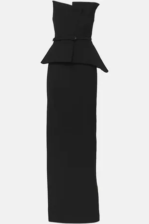 Roland Mouret Vestido de fiesta de crepé con corsé