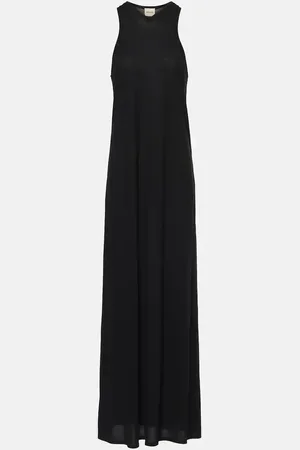 Khaite Vestido largo Vernetta de mezcla de algodón