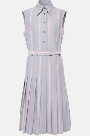 Thom Browne Vestido midi de algodón