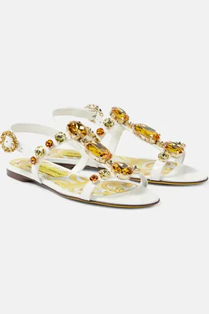 Dolce & Gabbana Sandalias Majolica de charol adornadas
