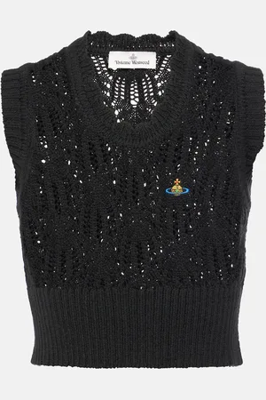 Vivienne Westwood Crop top Samantha calado de lana