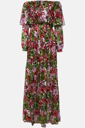 Costarellos Vestido de fiesta Floria de devoré de gasa