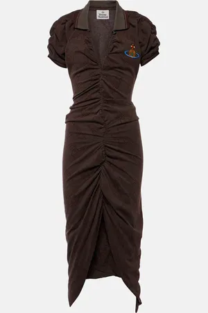 Vivienne Westwood Vestido midi Pulling estampado