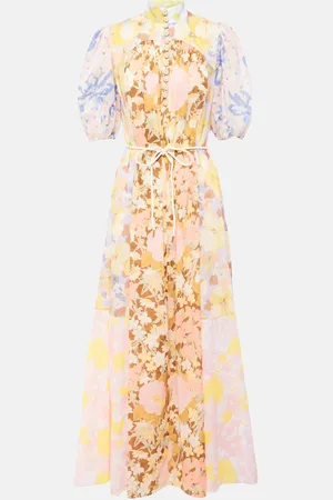 ZIMMERMANN Vestido largo Pop de algodón floral