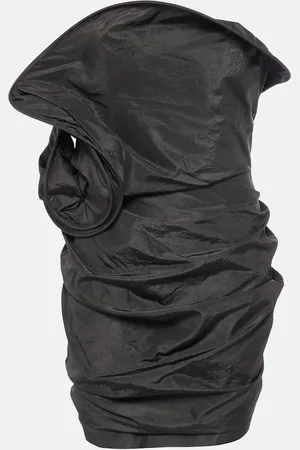 MAGDA BUTRYM Vestido corto de tafetán de seda