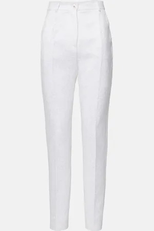 Dolce & Gabbana Pantalones slim de mezcla de algodón