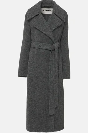 Jil Sander Abrigo envolvente de mezcla de lana