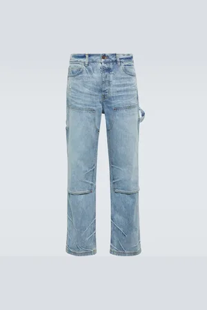 AMIRI Jeans rectos de tiro medio