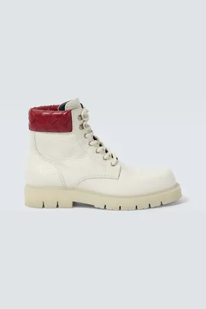 Bottega Veneta Botas con cordones Haddock de piel Intrecciato